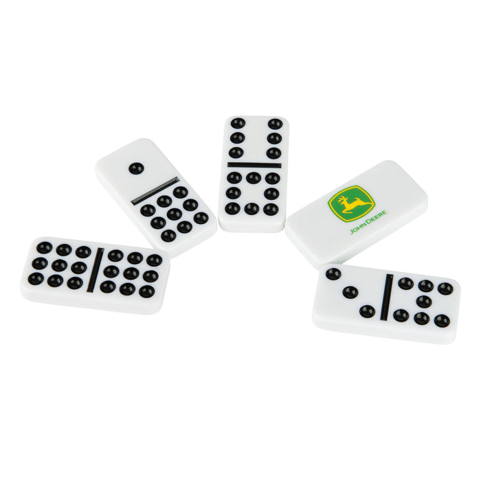 John Deere LP76932 - 55-Piece Double Nine Dominoes Set in Collector Tin