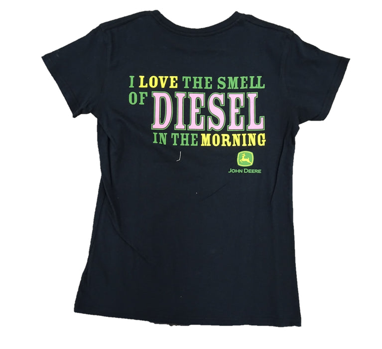 John Deere Women's "I Love The Smell Of Diesel In The Morning" Short Sleeve Shirt