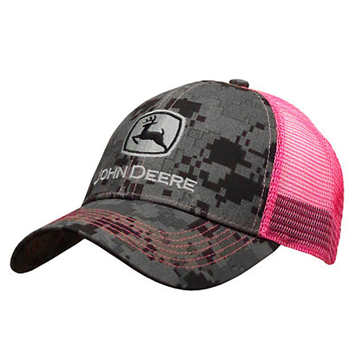 John Deere LP67037 - Women's Digital Camo and Pink Hat