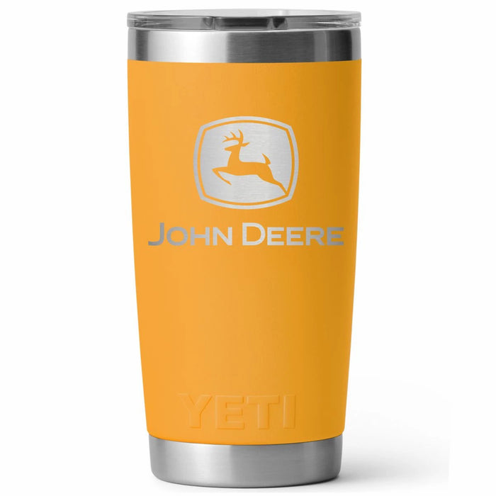 John Deere LP84484 - YETI 20 oz John Deere Construction Yellow Rambler®
