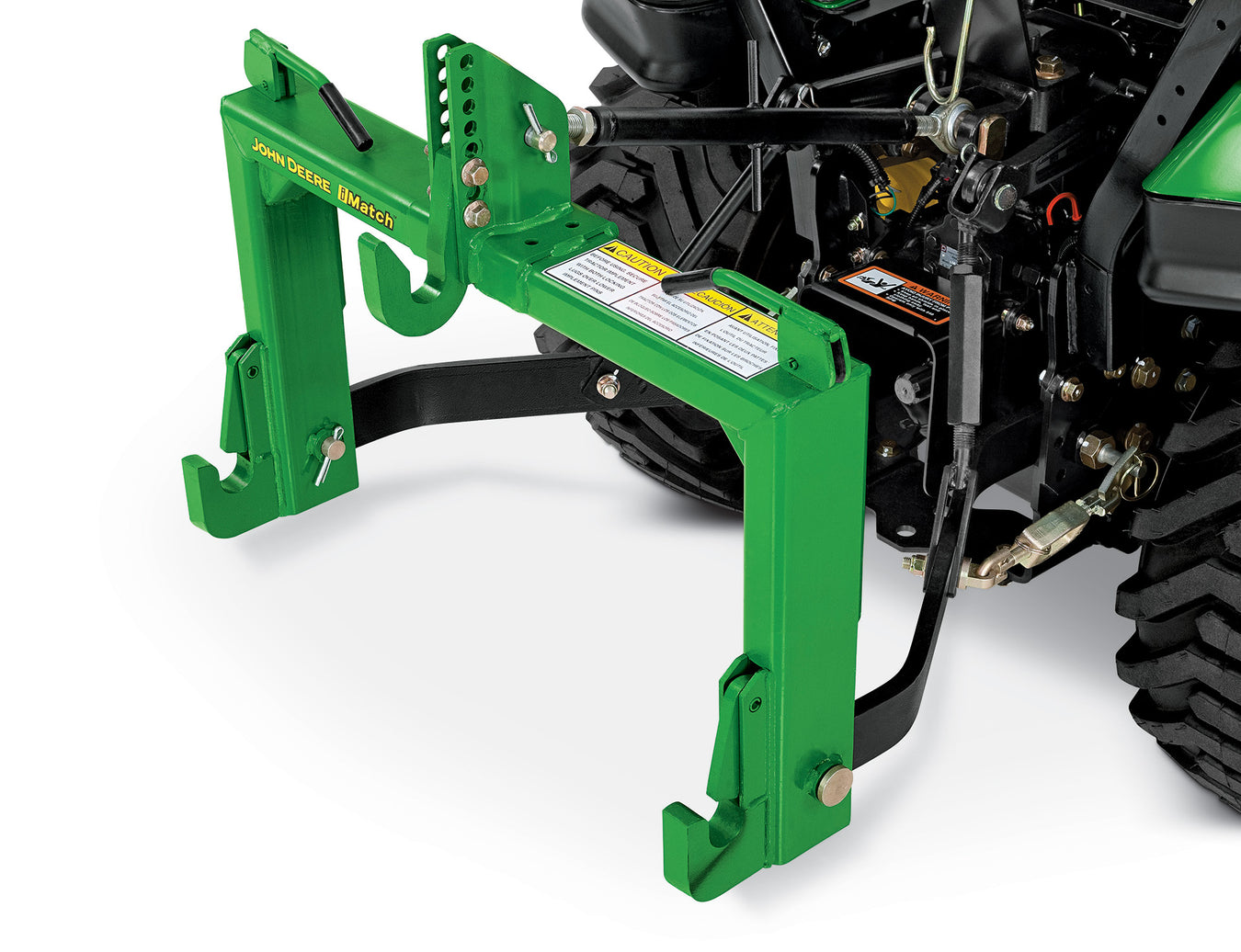 John Deere LVB25976 iMatch™ Quick-Hitch attached to a tractor