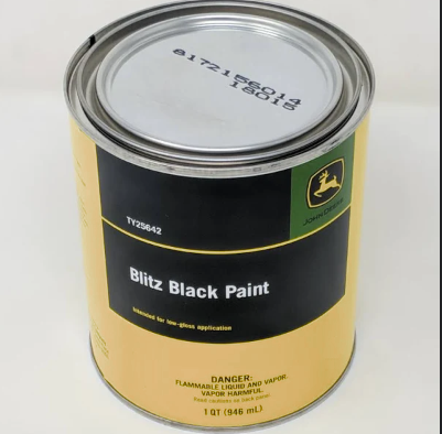 John Deere TY25642 - Blitz Black Paint, 1 Qt.