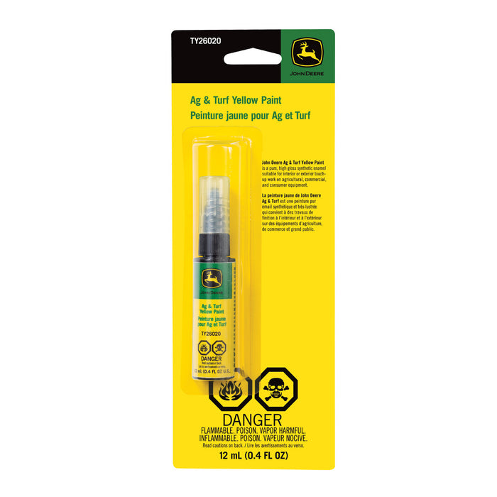John Deere TY26020 - Paint Pen, Yellow Enamel