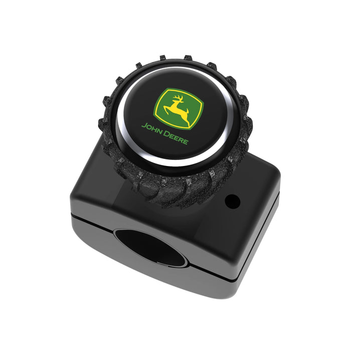 John Deere TY26583 - SPIN KNOB-BLACK BACKGND/GREEN LOGO