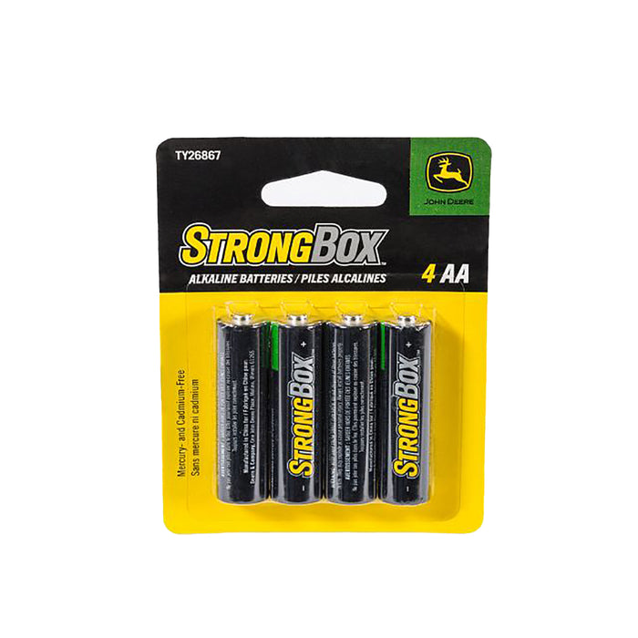 4 John Deere AA StrongBox Batteries - TY26867
