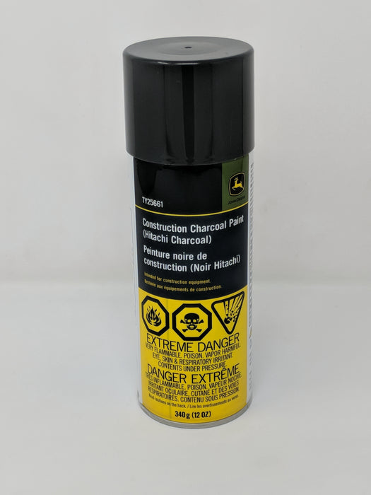 John Deere TY25661 - Construction Charcoal Spray Paint, 12 Oz